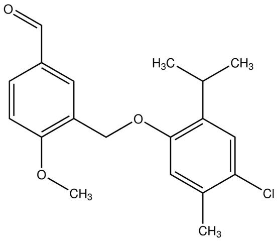 3-((4-Chloro-2-isopropyl-5-methylphenoxy)methyl)-4-methoxybenzaldehyde