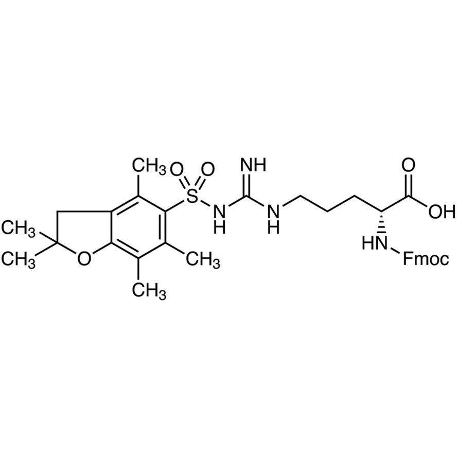 N<sup>α</sup>-[(9H-Fluoren-9-ylmethoxy)carbonyl]-N<sup>ω</sup>-(2,2,4,6,7-pentamethyldihydrobenzofuran-5-sulfonyl)-D-arginine