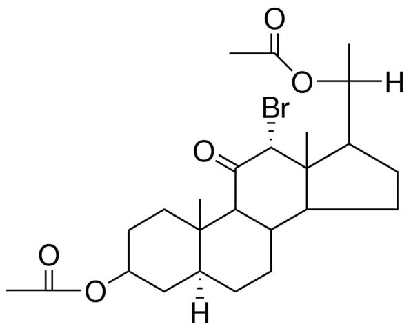 12-ALPHA-BROMO-11-OXO-5-ALPHA-PREGNANE-3-BETA,20-BETA-DIYL DIACETATE