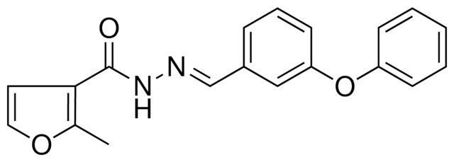 2-METHYL-FURAN-3-CARBOXYLIC ACID (3-PHENOXY-BENZYLIDENE)-HYDRAZIDE