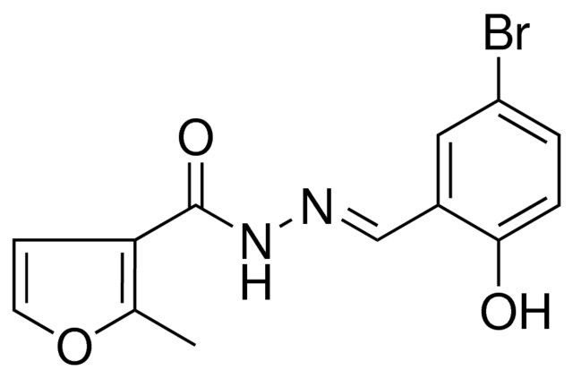 2-METHYL-FURAN-3-CARBOXYLIC ACID (5-BROMO-2-HYDROXY-BENZYLIDENE)-HYDRAZIDE