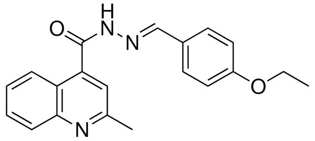 2-METHYL-QUINOLINE-4-CARBOXYLIC ACID (4-ETHOXY-BENZYLIDENE)-HYDRAZIDE