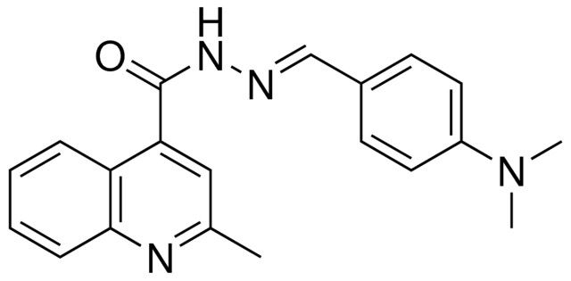 2-METHYL-QUINOLINE-4-CARBOXYLIC ACID (4-DIMETHYLAMINO-BENZYLIDENE)-HYDRAZIDE