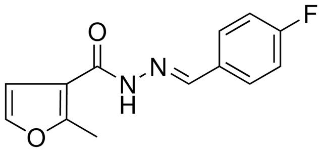 2-METHYL-FURAN-3-CARBOXYLIC ACID (4-FLUORO-BENZYLIDENE)-HYDRAZIDE