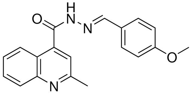 2-METHYL-QUINOLINE-4-CARBOXYLIC ACID (4-METHOXY-BENZYLIDENE)-HYDRAZIDE