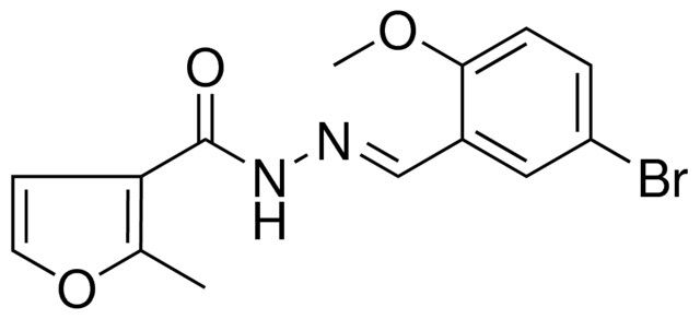 2-METHYL-FURAN-3-CARBOXYLIC ACID (5-BROMO-2-METHOXY-BENZYLIDENE)-HYDRAZIDE