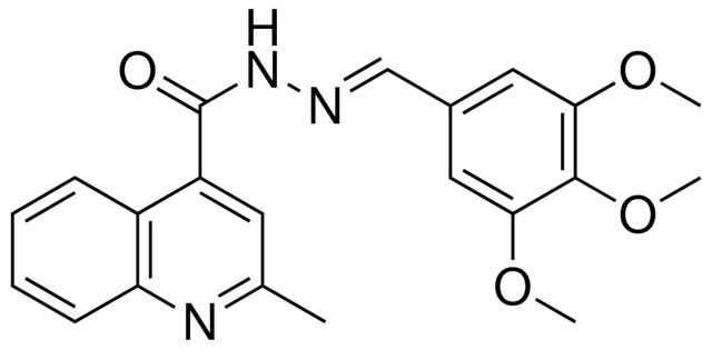 2-METHYL-QUINOLINE-4-CARBOXYLIC ACID (3,4,5-TRIMETHOXY-BENZYLIDENE)-HYDRAZIDE