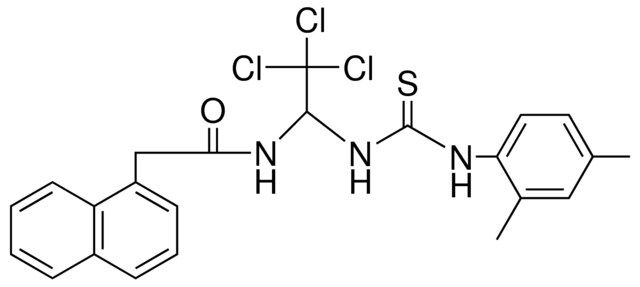 2-NAPHTHALEN-YL-N-(2,2,2-TRICHLORO-1-(3-(2,4-DI-ME-PH)-THIOUREIDO)-ET)-ACETAMIDE