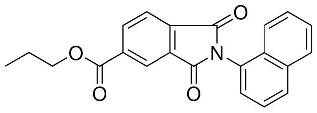 2-NAPHTHALEN-1-YL-1,3-DIOXO-2,3-2H-1H-ISOINDOLE-5-CARBOXYLIC ACID PROPYL ESTER