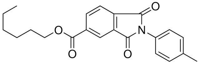 1,3-DIOXO-2-P-TOLYL-2,3-DIHYDRO-1H-ISOINDOLE-5-CARBOXYLIC ACID HEXYL ESTER