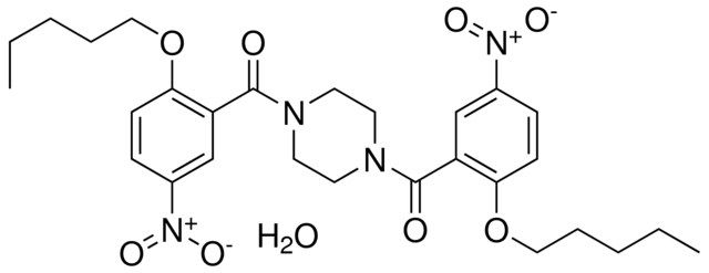 1,4-BIS(5-NITRO-2-(PENTYLOXY)BENZOYL)PIPERAZINE HYDRATE