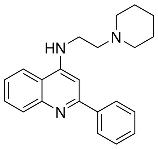 2-PHENYL-N-(2-(1-PIPERIDINYL)ETHYL)-4-QUINOLINAMINE