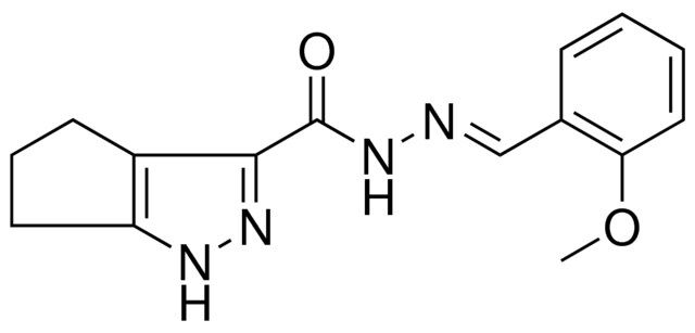 1,4,5,6-4H-CYCLOPENTAPYRAZOLE-3-CARBOXYLIC ACID (2-MEO-BENZYLIDENE)-HYDRAZIDE