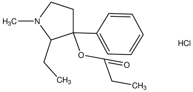 2-ethyl-1-methyl-3-phenyl-3-pyrrolidinyl propanoate hydrochloride