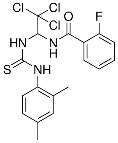 2-F-N-(2,2,2-TRICHLORO-1-(3-(2,4-DIMETHYL-PHENYL)-THIOUREIDO)-ETHYL)-BENZAMIDE