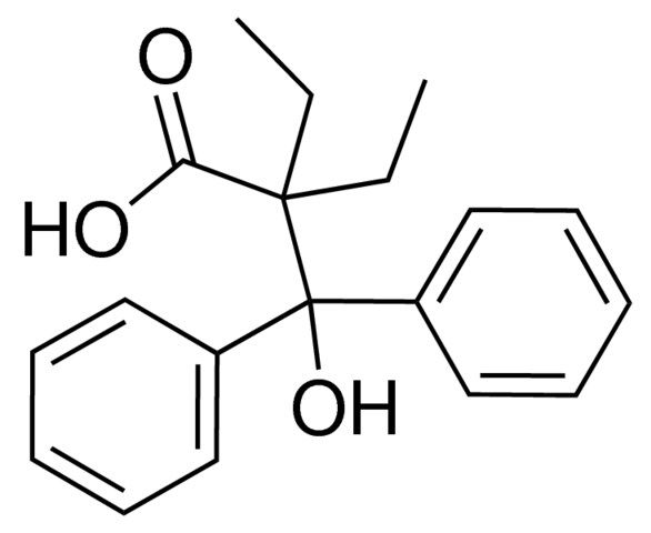 2-ethyl-2-[hydroxy(diphenyl)methyl]butanoic acid