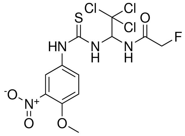 2-F-N-(2,2,2-TRICHLORO-1-(3-(4-MEO-3-NITRO-PHENYL)-THIOUREIDO)-ETHYL)-ACETAMIDE