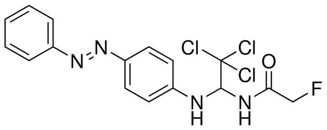 2-FLUORO-N-(2,2,2-TRICHLORO-1-(4-PHENYLAZO-PHENYLAMINO)-ETHYL)-ACETAMIDE