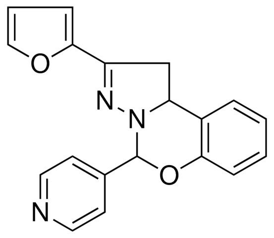 2-FURAN-2-YL-4-PYRIDIN-4-YL-1,9B-2H-5-OXA-3,3A-DIAZA-CYCLOPENTA(A)NAPHTHALENE