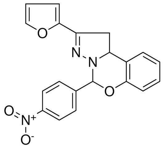 2-FURAN-2-YL-4-(4-NITRO-PH)-1,9B-2H-5-OXA-3,3A-DIAZA-CYCLOPENTA(A)NAPHTHALENE