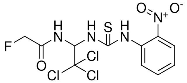 2-FLUORO-N-(2,2,2-TRICHLORO-1-[3-(2-NITRO-PHENYL)-THIOUREIDO]-ETHYL)-ACETAMIDE