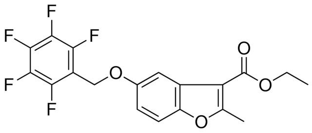 2-ME-5-(2,3,4,5,6-PENTAFLUORO-BENZYLOXY)-BENZOFURAN-3-CARBOXYLIC ACID ET ESTER