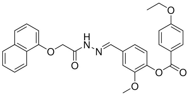 2-METHOXY-4-(2-((1-NAPHTHYLOXY)ACETYL)CARBOHYDRAZONOYL)PHENYL 4-ETHOXYBENZOATE