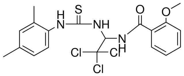 2-MEO-N-(2,2,2-TRICHLORO-1-(3-(2,4-DIMETHYL-PHENYL)-THIOUREIDO)-ETHYL)-BENZAMIDE