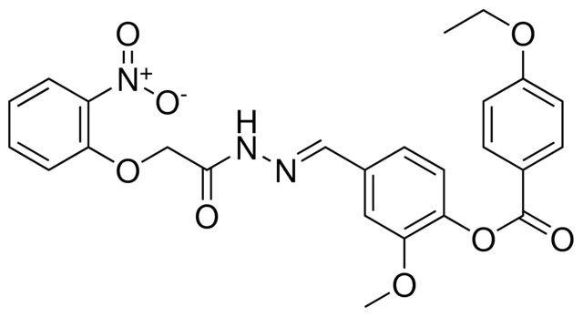 2-METHOXY-4-(2-((2-NITROPHENOXY)ACETYL)CARBOHYDRAZONOYL)PHENYL 4-ETHOXYBENZOATE