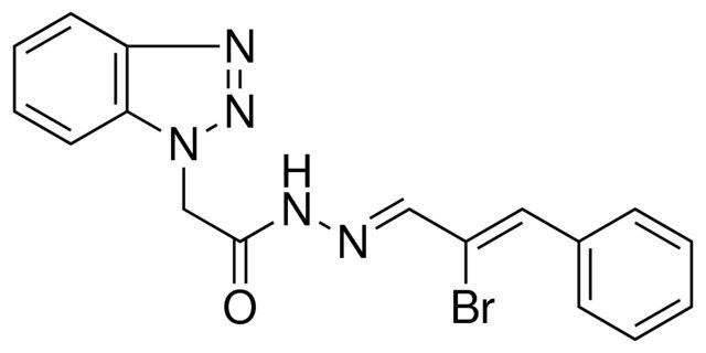 2-BENZOTRIAZOL-1-YL-ACETIC ACID (2-BROMO-3-PHENYL-ALLYLIDENE)-HYDRAZIDE