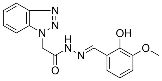 2-BENZOTRIAZOL-1-YL-ACETIC ACID (2-HYDROXY-3-METHOXY-BENZYLIDENE)-HYDRAZIDE