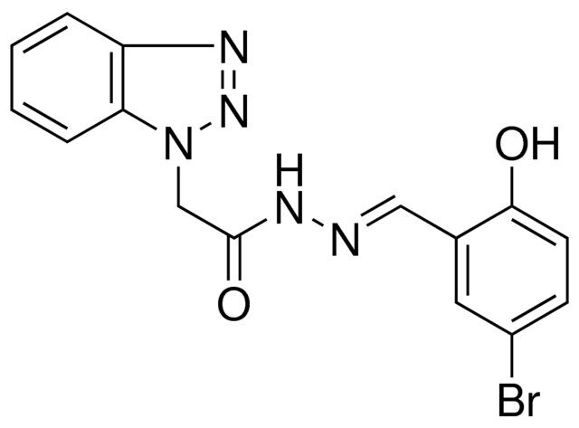 2-BENZOTRIAZOL-1-YL-ACETIC ACID (5-BROMO-2-HYDROXY-BENZYLIDENE)-HYDRAZIDE