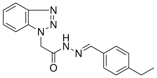 2-BENZOTRIAZOL-1-YL-ACETIC ACID (4-ETHYL-BENZYLIDENE)-HYDRAZIDE