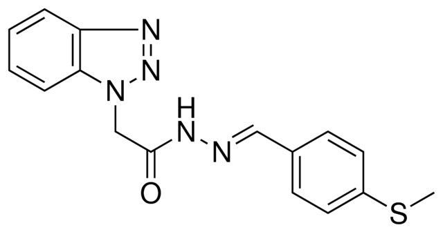 2-BENZOTRIAZOL-1-YL-ACETIC ACID (4-METHYLSULFANYL-BENZYLIDENE)-HYDRAZIDE