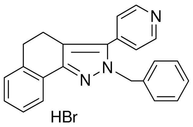 2-BENZYL-4,5-DIHYDRO-3-(4-PYRIDYL)-2H-BENZ(G)INDAZOLE HYDROBROMIDE