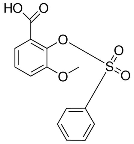 2-CARBOXY-6-METHOXYPHENYL BENZENESULFONATE