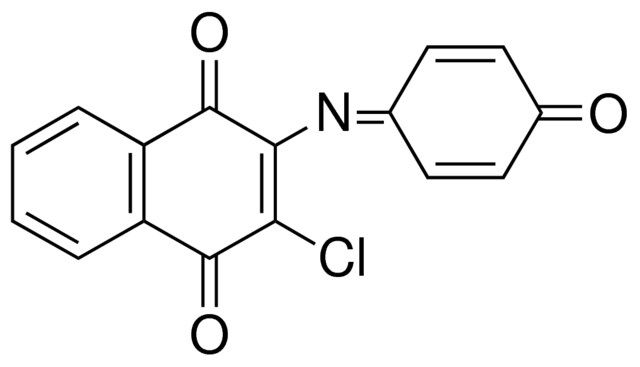 2-CHLORO-3-(4-OXO-CYCLOHEXA-2,5-DIENYLIDENEAMINO)-(1,4)NAPHTHOQUINONE