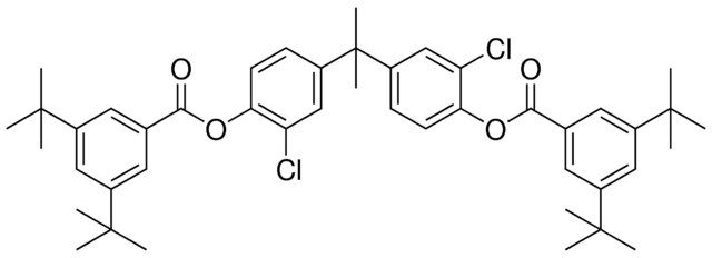 2-CHLORO-4-(1-{3-CHLORO-4-[(3,5-DITERT-BUTYLBENZOYL)OXY]PHENYL}-1-METHYLETHYL)PHENYL 3,5-DITERT-BUTYLBENZOATE