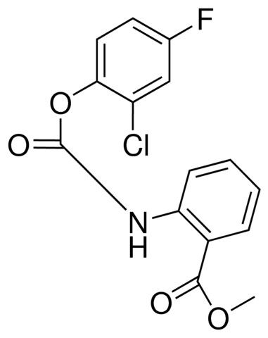 2-CHLORO-4-FLUOROPHENYL N-(2-(METHOXYCARBONYL)PHENYL)CARBAMATE