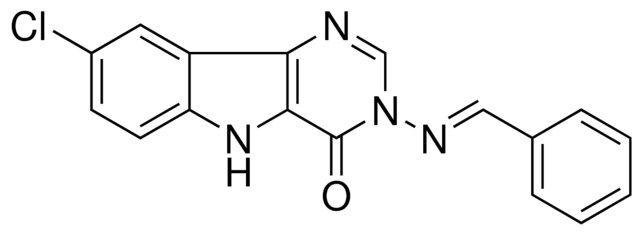 2-(BENZYLIDENE-AMINO)-6-CHLORO-2,9-DIHYDRO-2,4,9-TRIAZA-FLUOREN-1-ONE