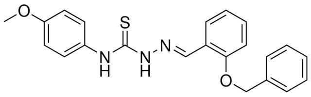 2-(BENZYLOXY)BENZALDEHYDE N-(4-METHOXYPHENYL)THIOSEMICARBAZONE