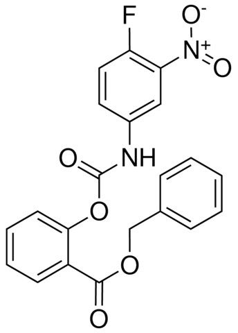 2-(BENZYLOXYCARBONYL)PHENYL N-(4-FLUORO-3-NITROPHENYL)CARBAMATE