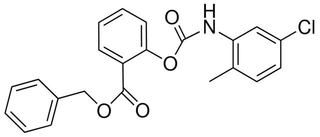 2-(BENZYLOXYCARBONYL)PHENYL N-(5-CHLORO-2-METHYLPHENYL)CARBAMATE