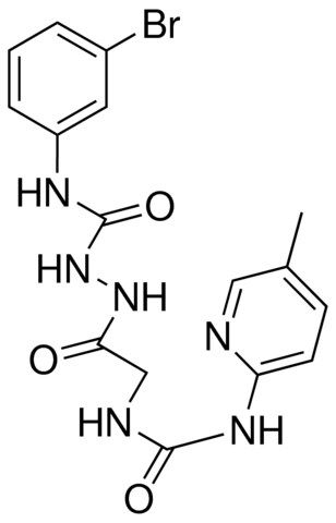 2-(5-METHYL-2-PYRIDYLUREIDO)ACETIC ACID N2-(N-(3-BROMOPHENYL)CARBAMOYL)HYDRAZIDE