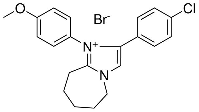 2-(4-CL-PH)-1-(4-MEO-PH)6,7,8,9-TETRAHYDRO-5H-IMIDAZO(1,2-A)AZEPIN-1-IUM BROMIDE