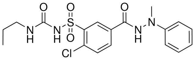 2-(4-CL-3-((((PROPYLAMINO)CARBONYL)AMINO)SULFONYL)BZ)-1-METHYL-1-PHENYLHYDRAZINE