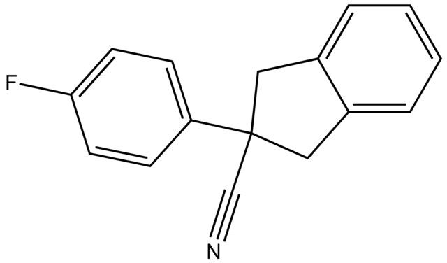 2-(4-Fluorophenyl)-2,3-dihydro-1<i>H</i>-indene-2-carbonitrile