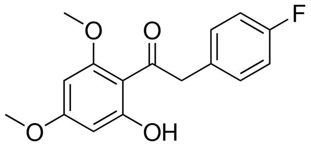 2-(4-FLUOROPHENYL)-1-(2-HYDROXY-4,6-DIMETHOXYPHENYL)ETHANONE