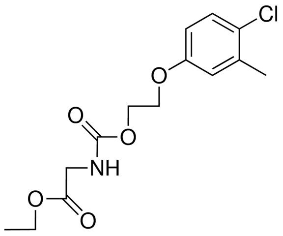 2-(4-CHLORO-3-METHYLPHENOXYETHYL) N-(ETHOXYCARBONYLMETHYL)CARBAMATE