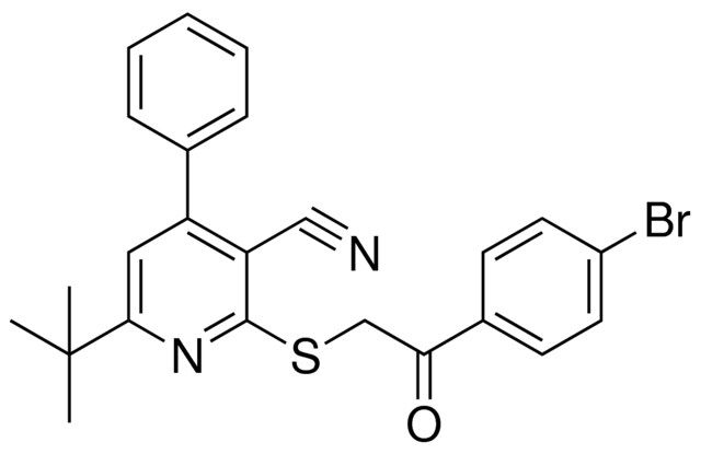 2-(2-(4-BROMO-PHENYL)-2-OXO-ETHYLSULFANYL)-6-TERT-BUTYL-4-PHENYL-NICOTINONITRILE